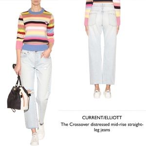 NWT Current/Elliott The Crossover Distressed Jean